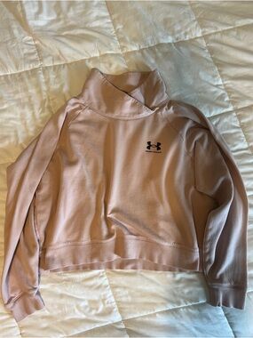 Under Armour Blush Cropped Pullover Sweatshirt